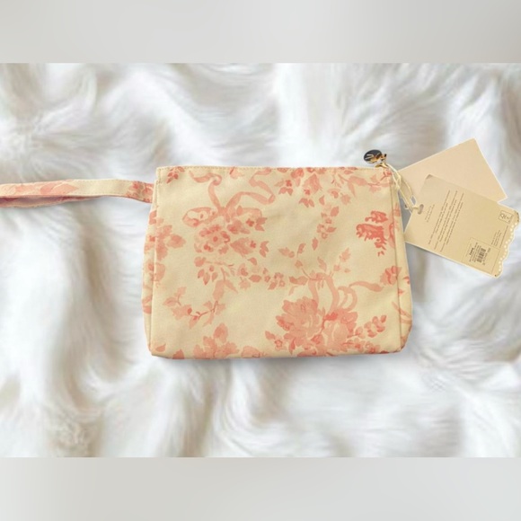 LoveShackFancy Pink Coquette Floral Waterproof Pouch - Picture 3 of 4